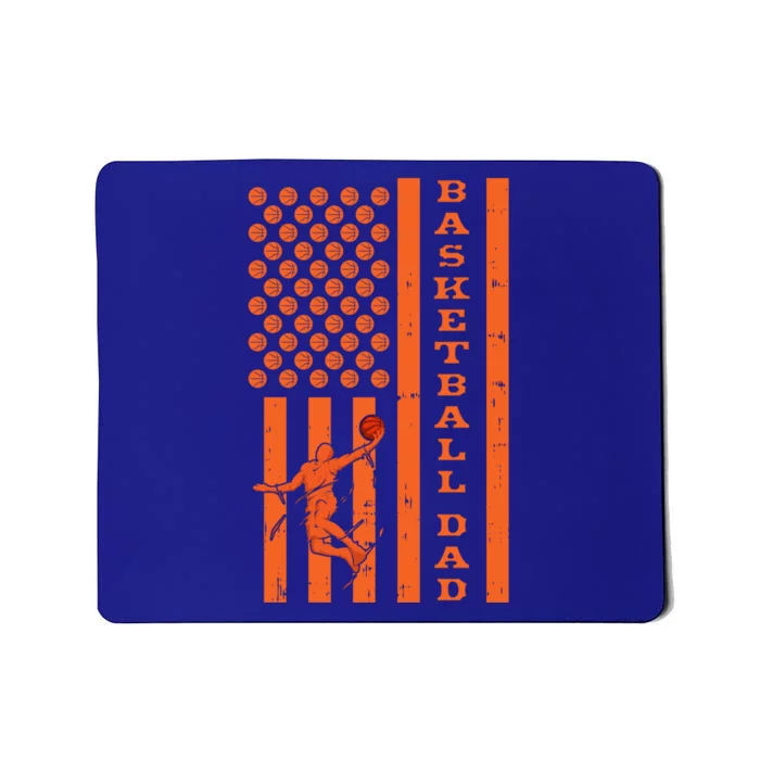 4th Of July Fathers Day Patriotic American Basketball Dad Gift Mousepad