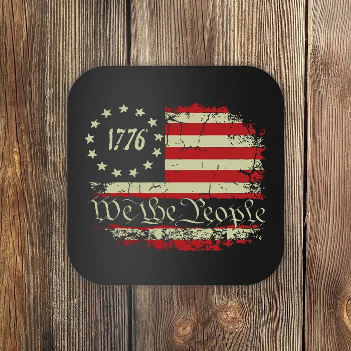 4th Of July Shirts We The People 1776 Usa Flag Coaster