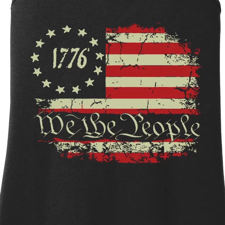 4th Of July Shirts We The People 1776 Usa Flag Ladies Essential Tank