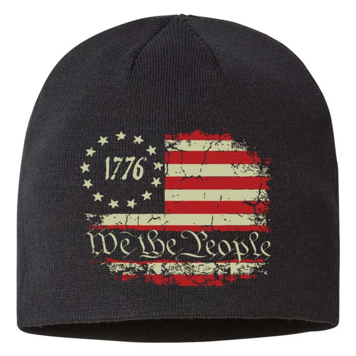 4th Of July Shirts We The People 1776 Usa Flag 8 1/2in Sustainable Knit Beanie