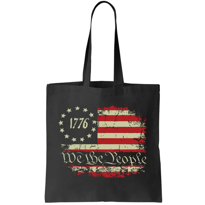 4th Of July Shirts We The People 1776 Usa Flag Tote Bag