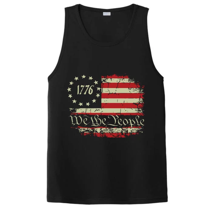 4th Of July Shirts We The People 1776 Usa Flag Performance Tank