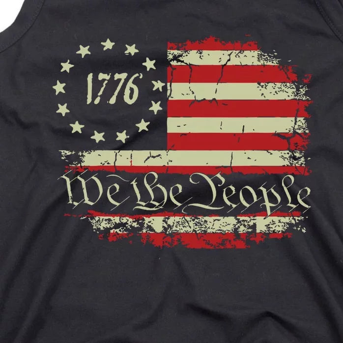 4th Of July Shirts We The People 1776 Usa Flag Tank Top