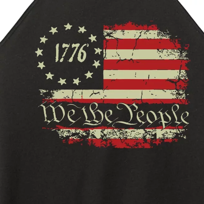 4th Of July Shirts We The People 1776 Usa Flag Women’s Perfect Tri Rocker Tank