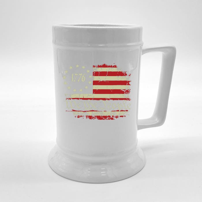 4th Of July Shirts We The People 1776 Usa Flag Front & Back Beer Stein