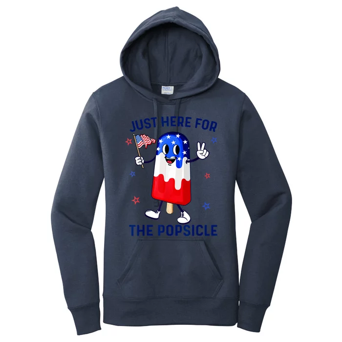 4th Of July Popsicle Usa American Flag Patriotic Women's Pullover Hoodie