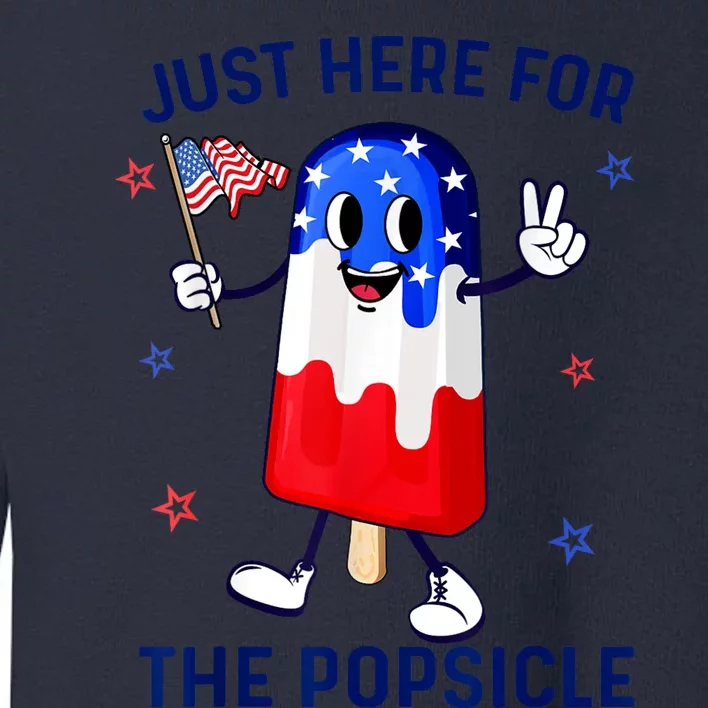 4th Of July Popsicle Usa American Flag Patriotic Toddler Sweatshirt