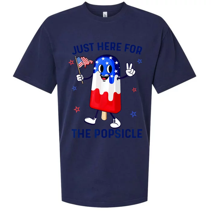 4th Of July Popsicle Usa American Flag Patriotic Sueded Cloud Jersey T-Shirt