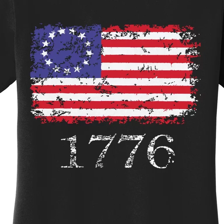 4th Of July American Flag Betsy Ross 1776 Women's T-Shirt