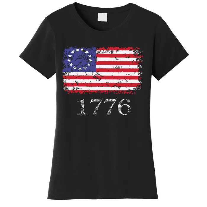 4th Of July American Flag Betsy Ross 1776 Women's T-Shirt