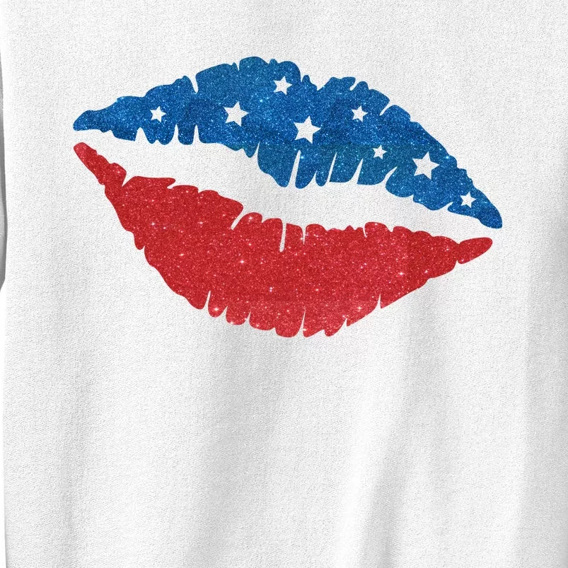 4th Of July Lips Celebration Sweatshirt