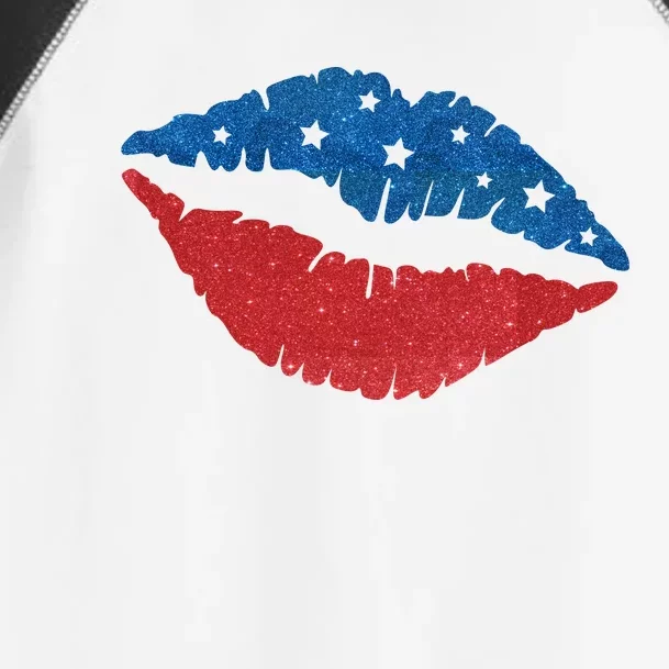 4th Of July Lips Celebration Toddler Fine Jersey T-Shirt