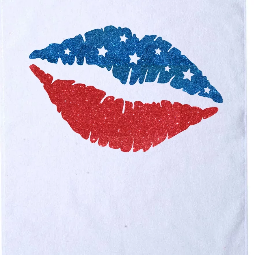 4th Of July Lips Celebration Platinum Collection Golf Towel