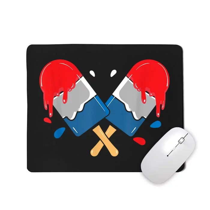 4th Of July Patriotic Popsicle USA Summer Cute Mousepad