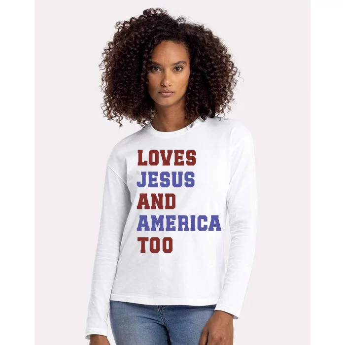 4th Of July God Bless America Vintage 4th Of July Womens Cotton Relaxed Long Sleeve T-Shirt