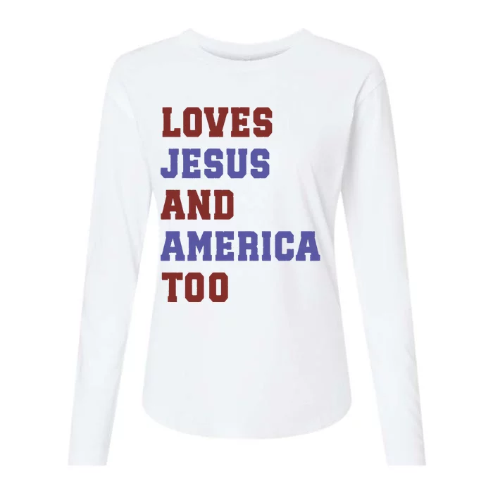 4th Of July God Bless America Vintage 4th Of July Womens Cotton Relaxed Long Sleeve T-Shirt