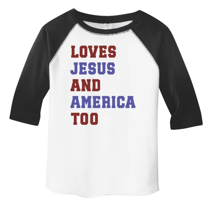 4th Of July God Bless America Vintage 4th Of July Toddler Fine Jersey T-Shirt