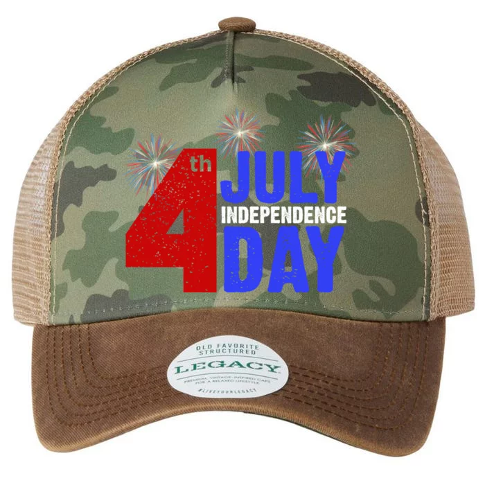 4th Of July Independence Day Fireworks Celebration Legacy Tie Dye Trucker Hat