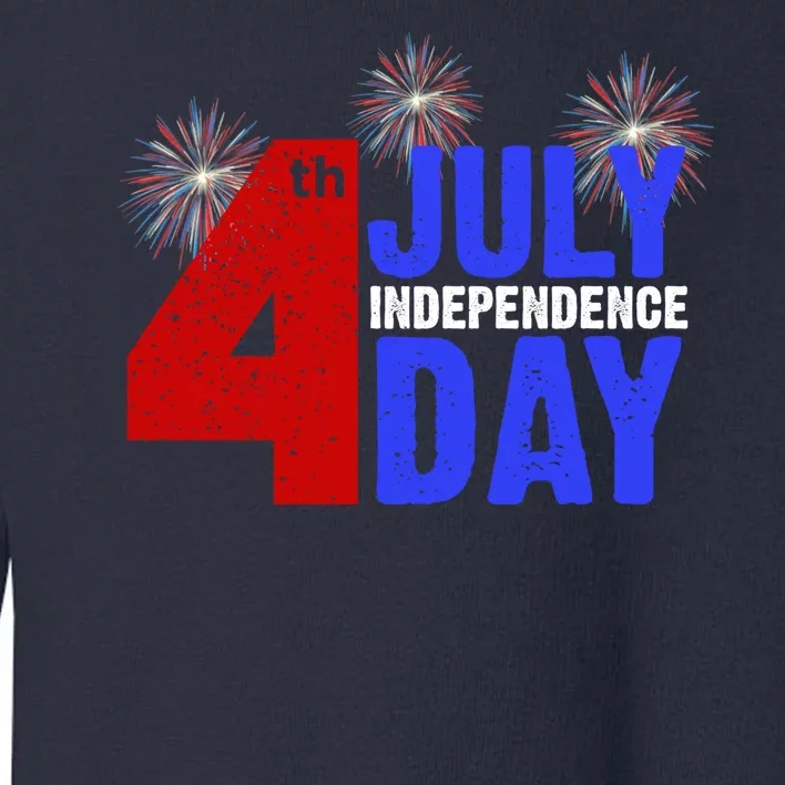 4th Of July Independence Day Fireworks Celebration Toddler Sweatshirt