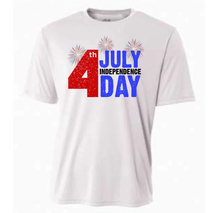 4th Of July Independence Day Fireworks Celebration Cooling Performance Crew T-Shirt