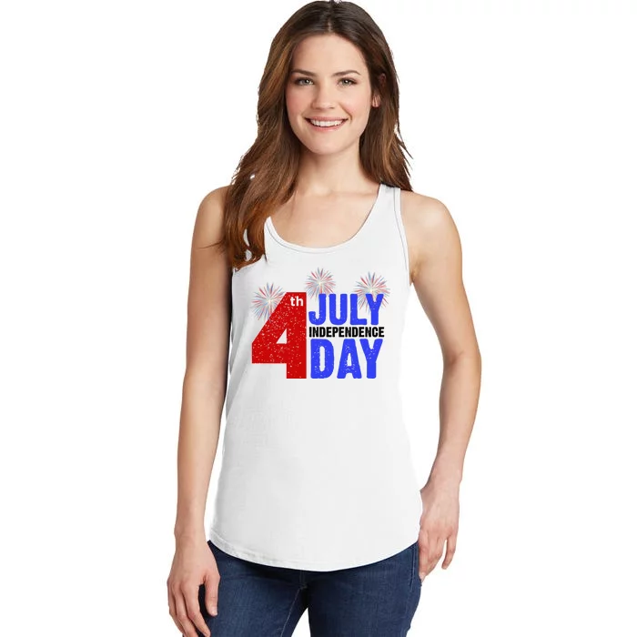 4th Of July Independence Day Fireworks Celebration Ladies Essential Tank