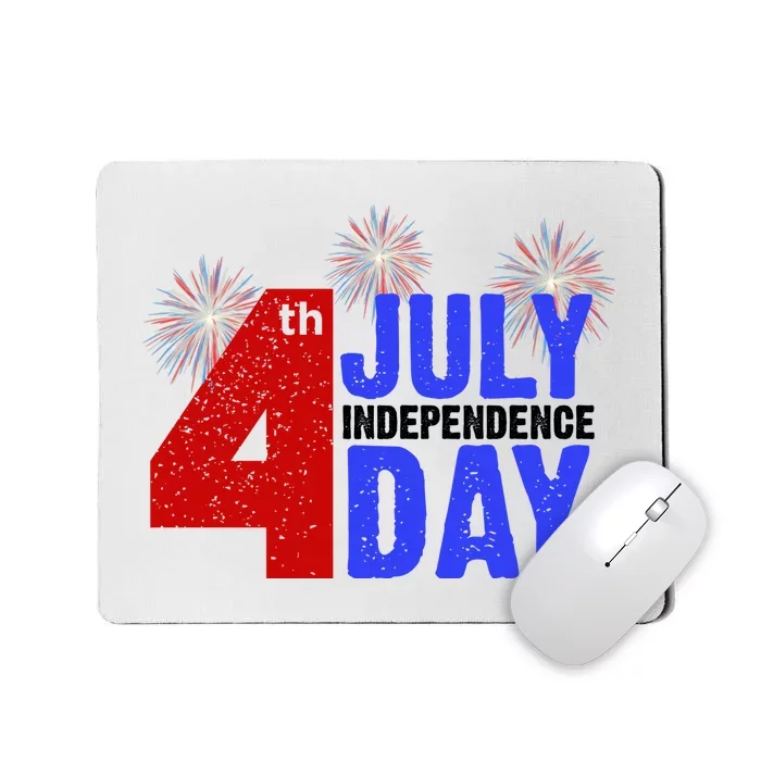 4th Of July Independence Day Fireworks Celebration Mousepad