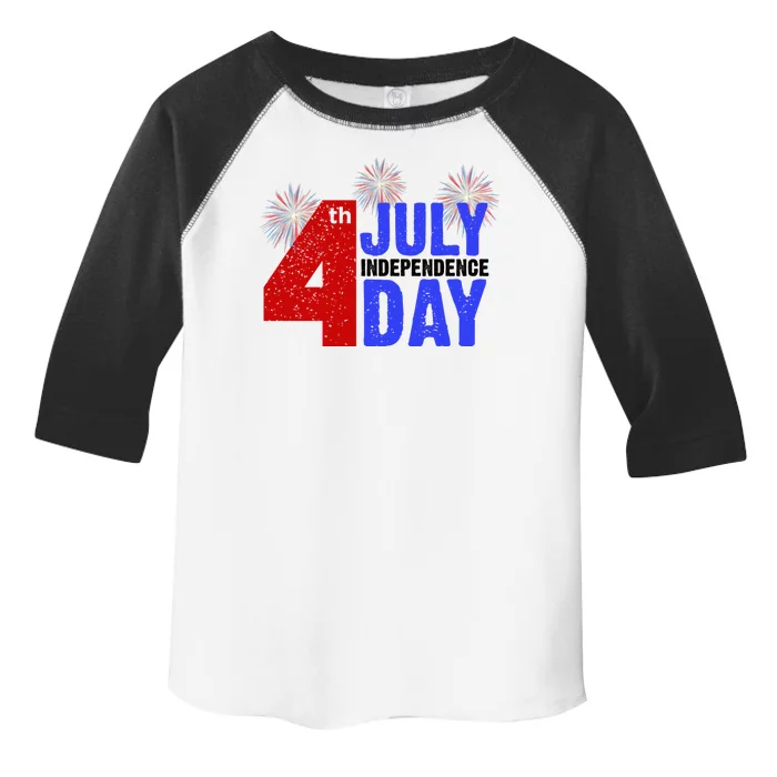 4th Of July Independence Day Fireworks Celebration Toddler Fine Jersey T-Shirt