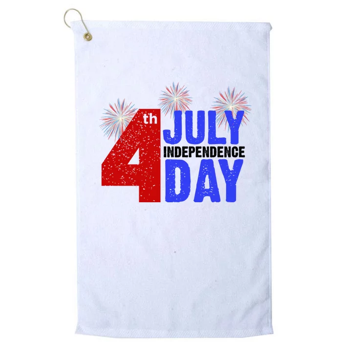 4th Of July Independence Day Fireworks Celebration Platinum Collection Golf Towel