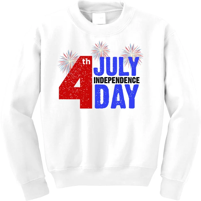 4th Of July Independence Day Fireworks Celebration Kids Sweatshirt