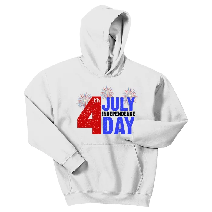 4th Of July Independence Day Fireworks Celebration Kids Hoodie