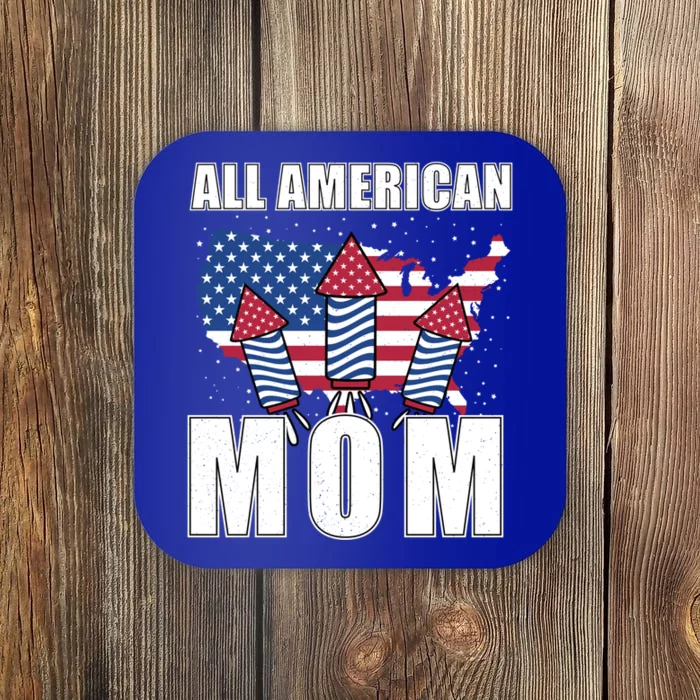 4th Of July Accessoires All American Mom Gift Coaster