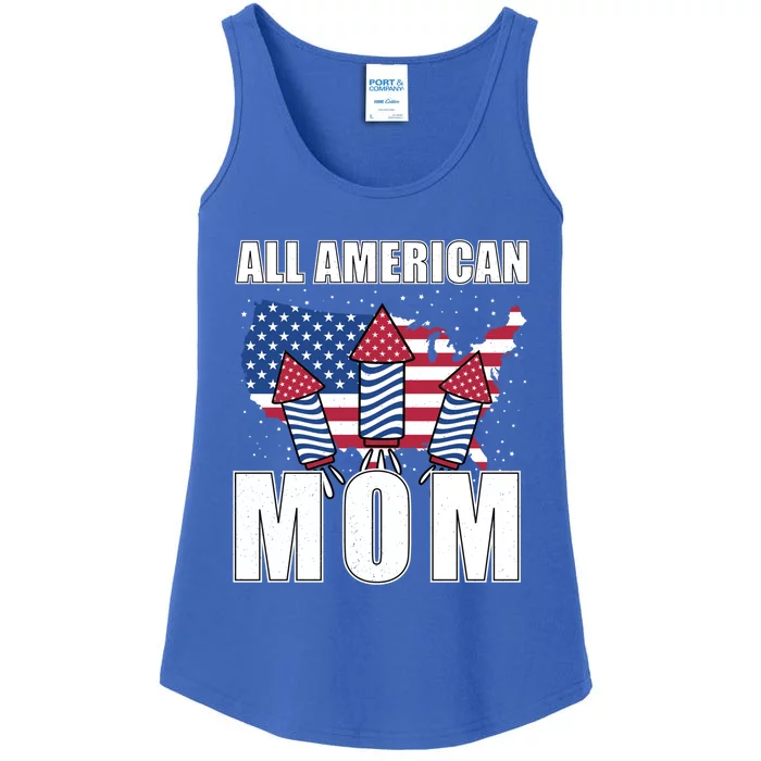 4th Of July Accessoires All American Mom Gift Ladies Essential Tank