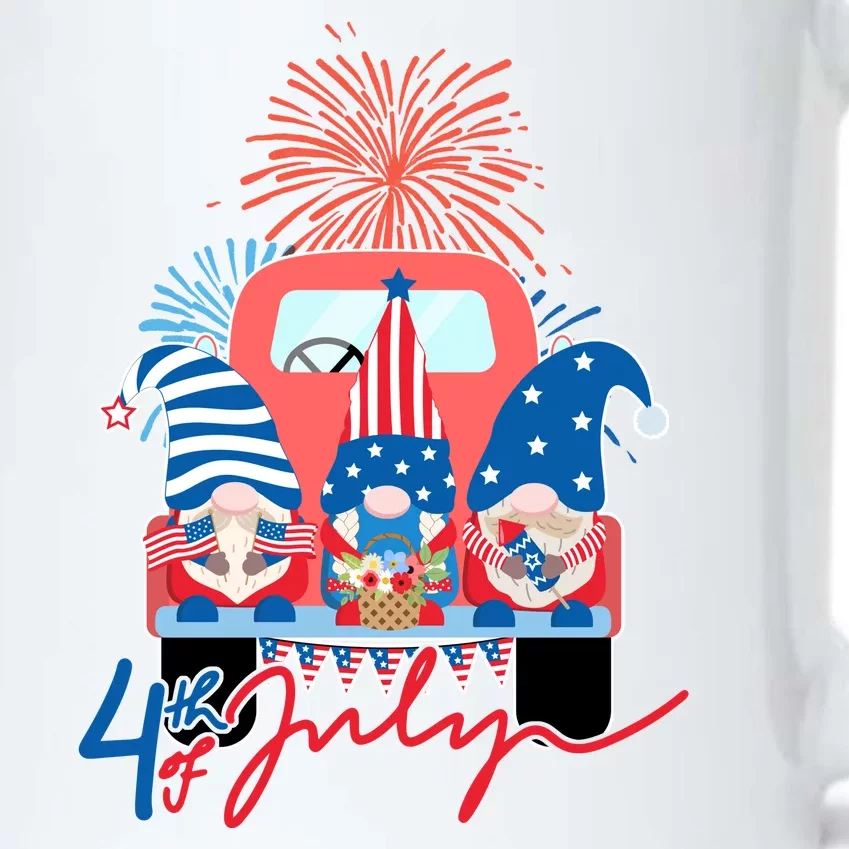 4th Of July Gnome Celebration Black Color Changing Mug