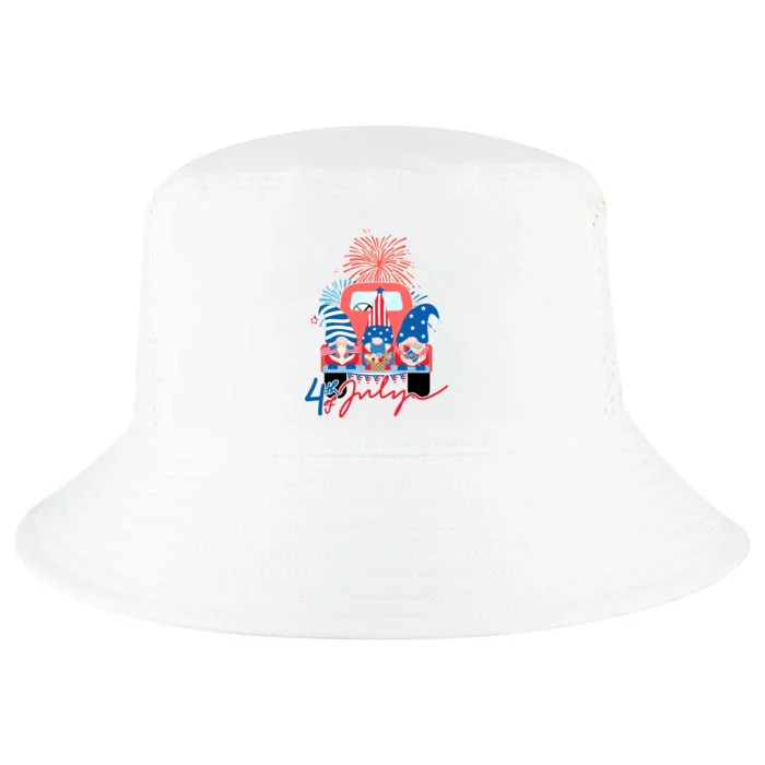 4th Of July Gnome Celebration Cool Comfort Performance Bucket Hat