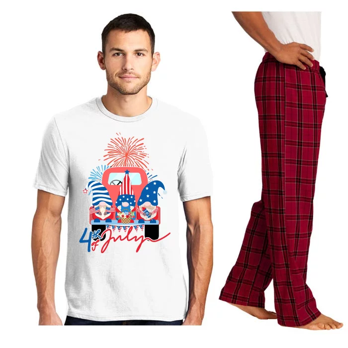 4th Of July Gnome Celebration Pajama Set