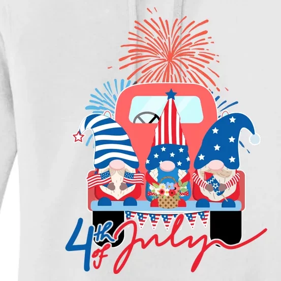 4th Of July Gnome Celebration Women's Pullover Hoodie