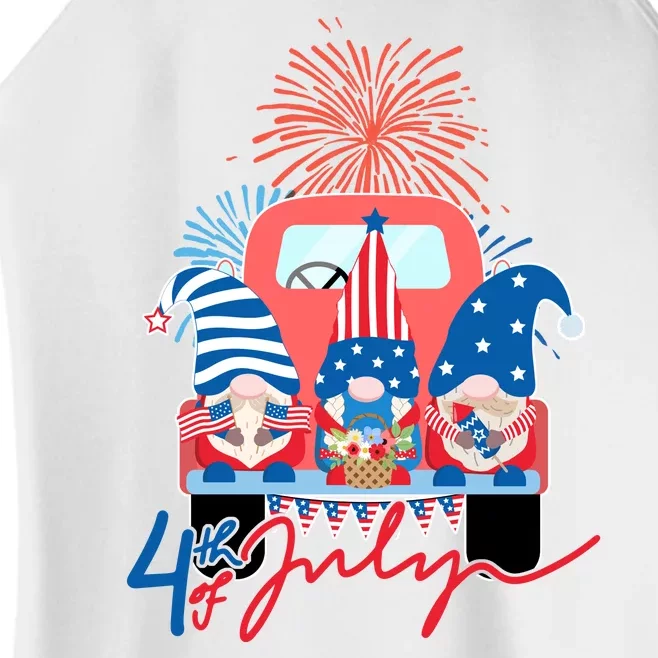 4th Of July Gnome Celebration Women’s Perfect Tri Rocker Tank