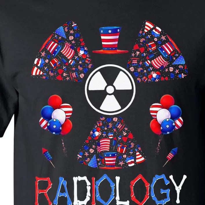 4th Of July Radiology Patriotic American Radiology Tech Tall T-Shirt