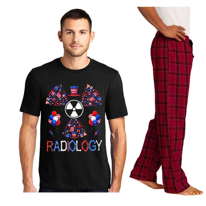 4th Of July Radiology Patriotic American Radiology Tech Pajama Set