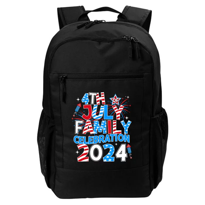 4th Of July Family Celebration 2024 Family Matching Squad Daily Commute Backpack