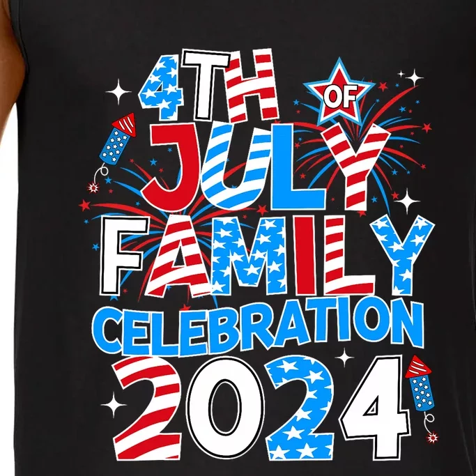 4th Of July Family Celebration 2024 Family Matching Squad Comfort Colors® Tank Top