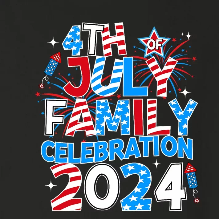 4th Of July Family Celebration 2024 Family Matching Squad Toddler Long Sleeve Shirt