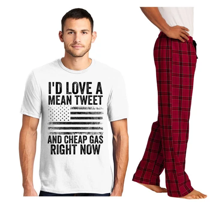 4th Of July I'd Love A Mean Tweet And A Cheap Gas Right Now Pajama Set