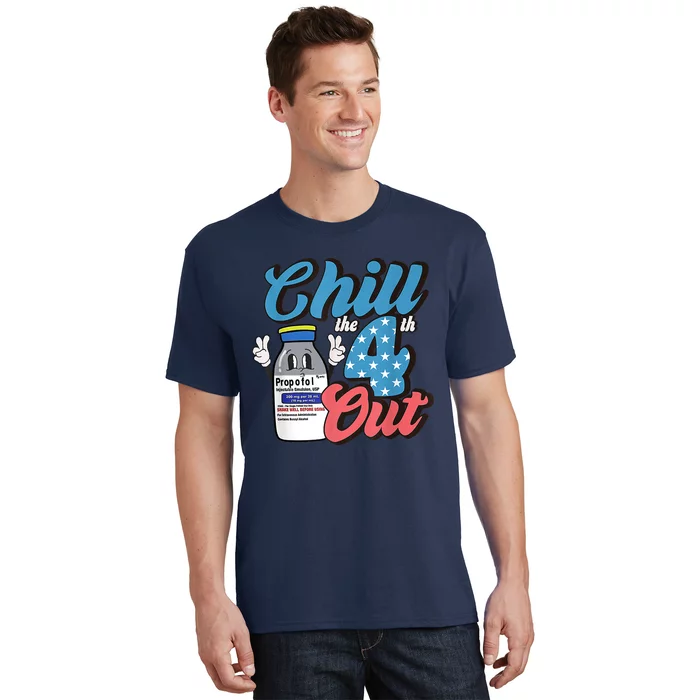 4th Of July ICU Nurse Chill Out Propofol Sedation Squad CCU T-Shirt