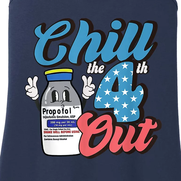 4th Of July ICU Nurse Chill Out Propofol Sedation Squad CCU Ladies Essential Tank