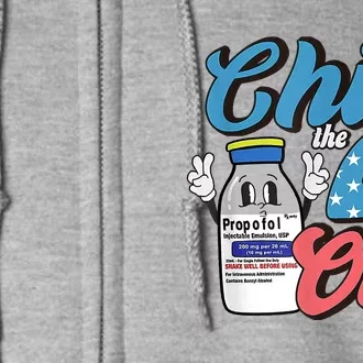 4th Of July ICU Nurse Chill Out Propofol Sedation Squad CCU Full Zip Hoodie