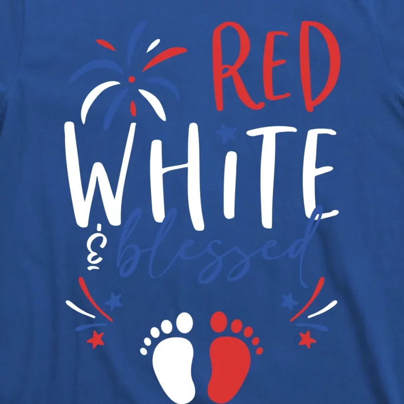 4th Of July Pregnancy Dress Cute Patriotic Reveal Gift T-Shirt