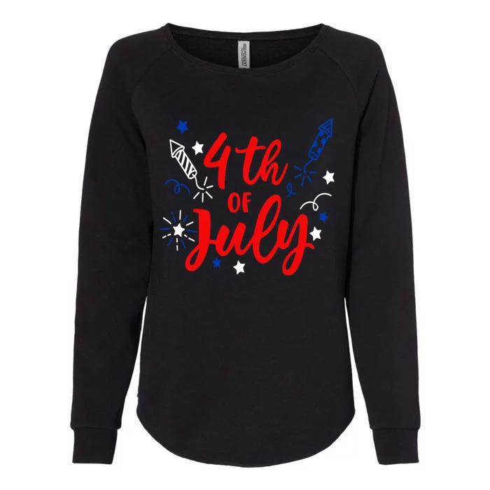 4th Of July Independence Day Celebration Womens California Wash Sweatshirt