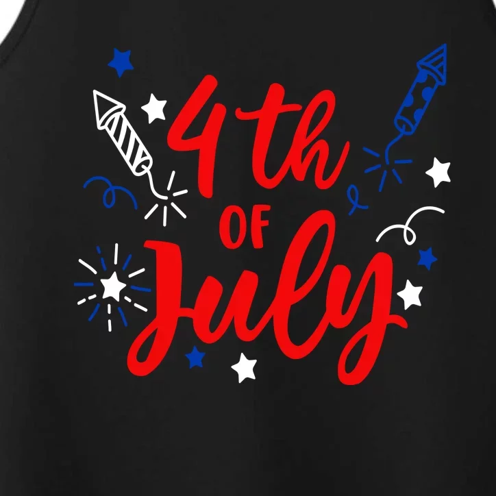 4th Of July Independence Day Celebration Performance Tank