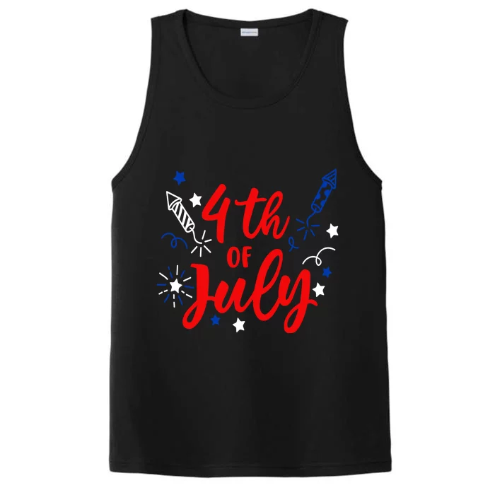 4th Of July Independence Day Celebration Performance Tank